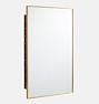 Open Box: Barron Inset Mount Medicine Cabinet, 21" x 34" - Aged Brass