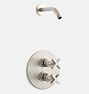 West Slope Thermostatic Shower Set, Brushed Nickel