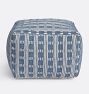 Corded Grid Handwoven Indoor/Outdoor Pouf