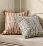 Fern Frond Embroidered Pillow Cover