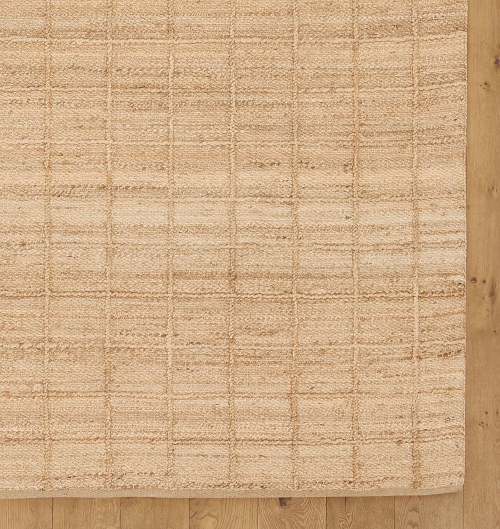 Grid Handwoven Jute Rug by Rejuvenation