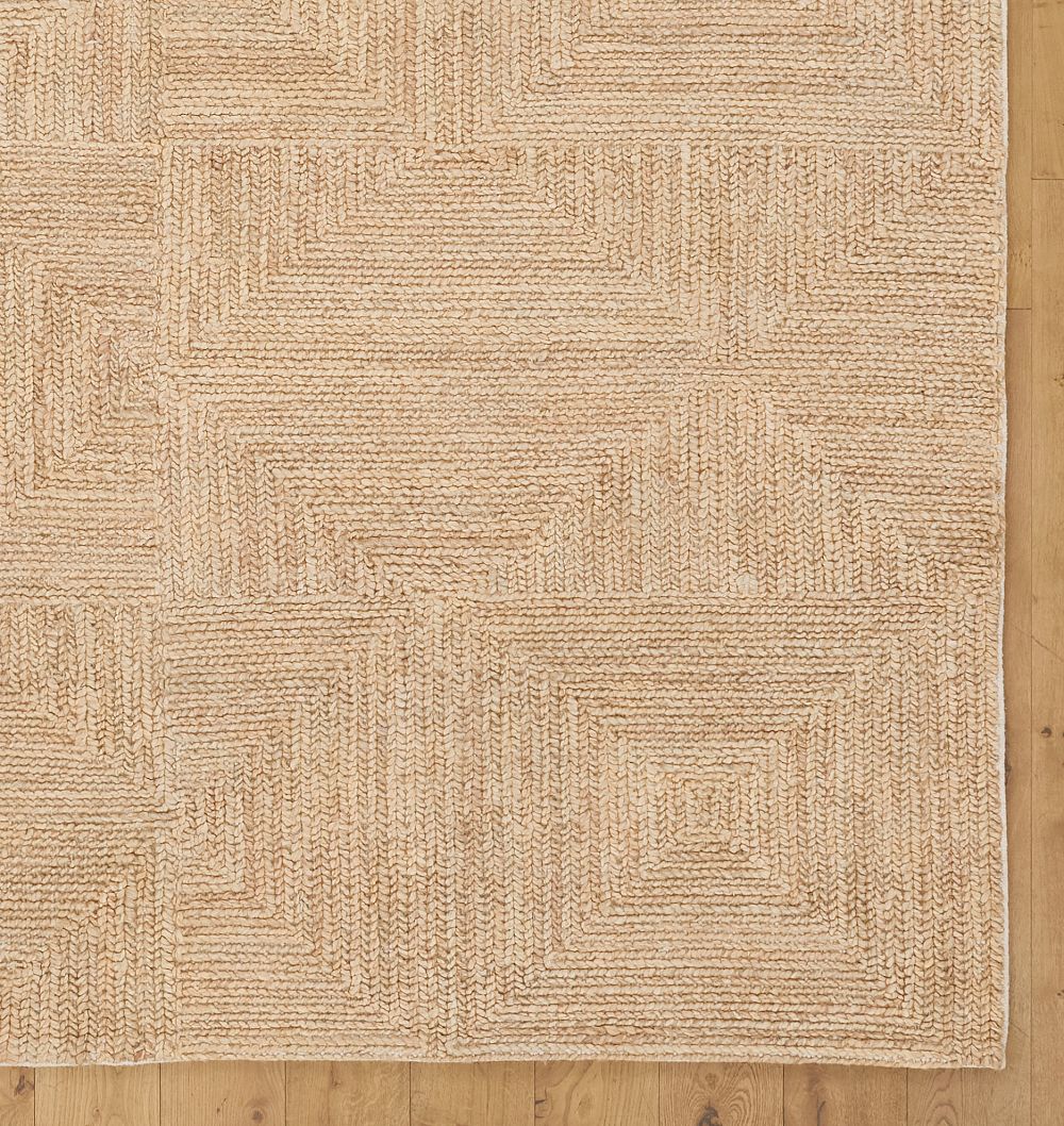 Maze Handwoven Jute Rug by Rejuvenation