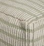 Striped Handwoven Indoor/Outdoor Pouf