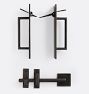 Maverick Bronze Gate Double Thumb Latch Set