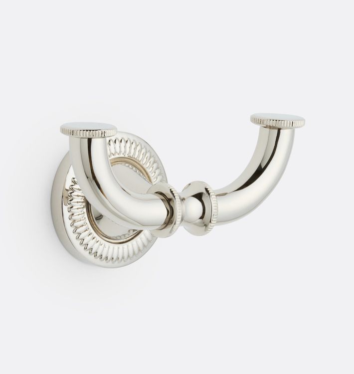 Keller Double Hook Polished Nickel