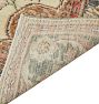 Vintage Medallion Handknotted Peach Wool Rug - 9'10" x 6'