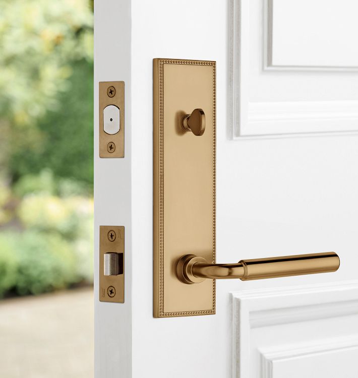 Lachlan Exterior Door Hardware Tube Latch Set | Rejuvenation