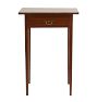 Tall Hepplewhite Style Side Table in Cherry with Drawer Inlay and Tapered Legs