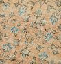 Vintage Allover Handknotted Peach Wool Rug - 10'3" x 6'5"