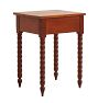Vintage End Table with Drawer and Turned Bobbin Legs