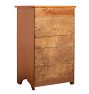 Vintage Lift Top Storage Cabinet with Door and Front Access