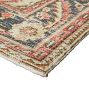 Vintage Medallion Handknotted Peach Wool Rug - 9'10" x 6'