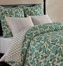 Hydrangea Floral Quilt, Full/Queen - Ivory & Citadel