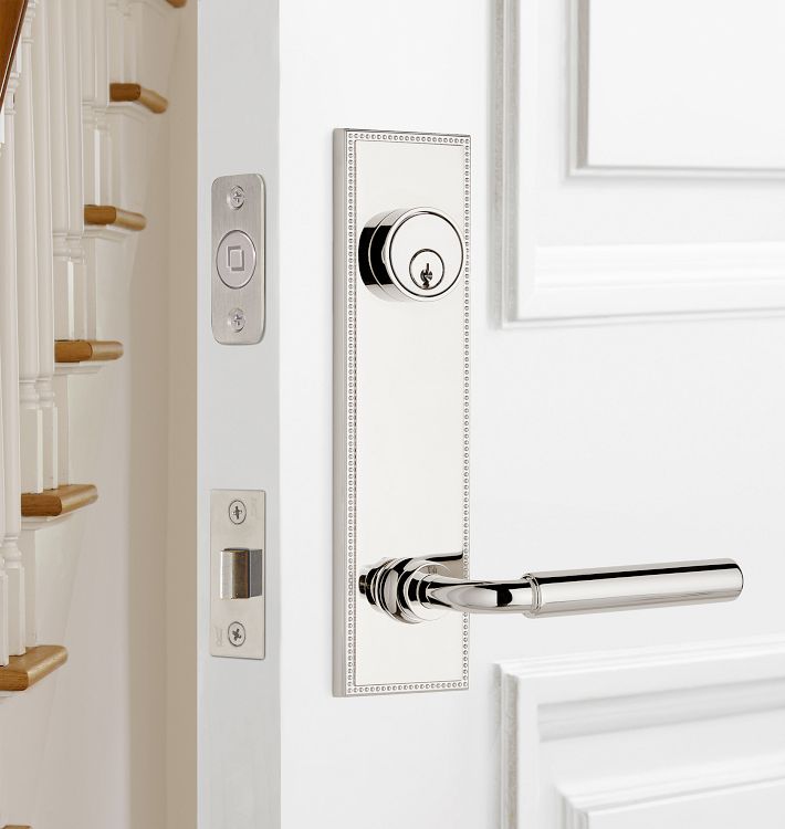 Lachlan Lever Exterior Door Hardware Tube Latch Set | Rejuvenation