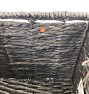 Open Box: Stafford Woven Square Basket 13" x 13" x 10.5" - Black Washed