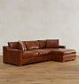 Sublimity Leather 2-Piece Chaise Sofa