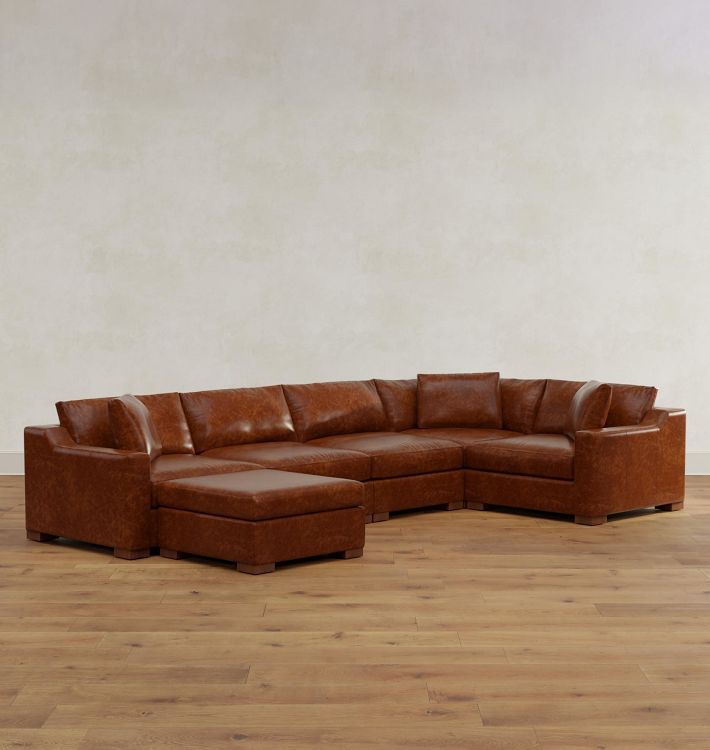 Sublimity Leather 4-Piece Sectional Sofa | Rejuvenation