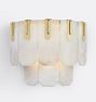 Nadia LED Sconce, Aged Brass