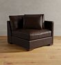 Wrenton Leather Arm Chair Sectional Component, Classic- Right Arm Chair - Hollis Cocoa