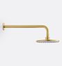 Open Box: 14 1/4" Wall Mount Shower Arm with 7" Shower Head - Aged Brass