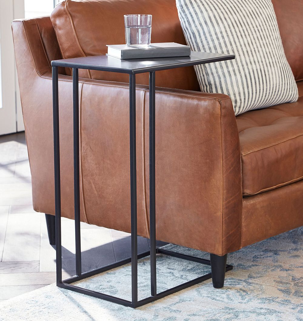 Burton Metal C-Side Table by Rejuvenation