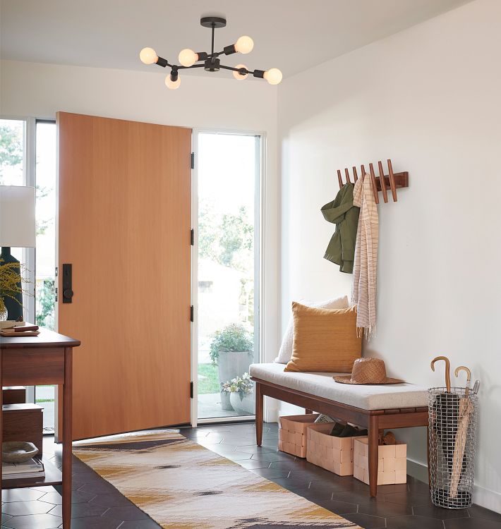 Salem Bare-Bulb Semi-Flush Mount | Rejuvenation