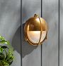 Seabeck 9" Half-Lid Caged Round Bulkhead Sconce