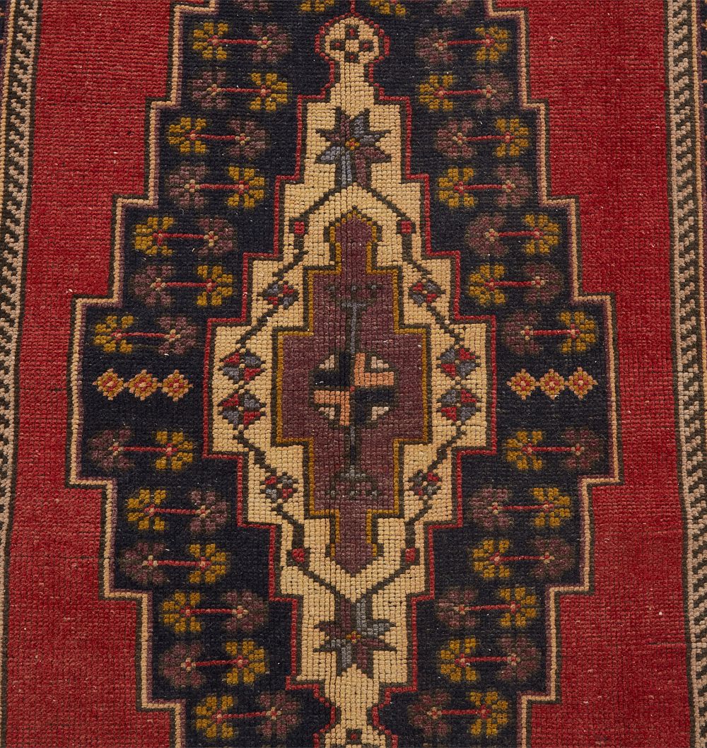 Vintage Hand-Knotted Turkish Rug - 4' x 8' by Rejuvenation