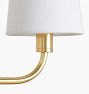 Ansel 43" Linear Pendant, Fabric Shades