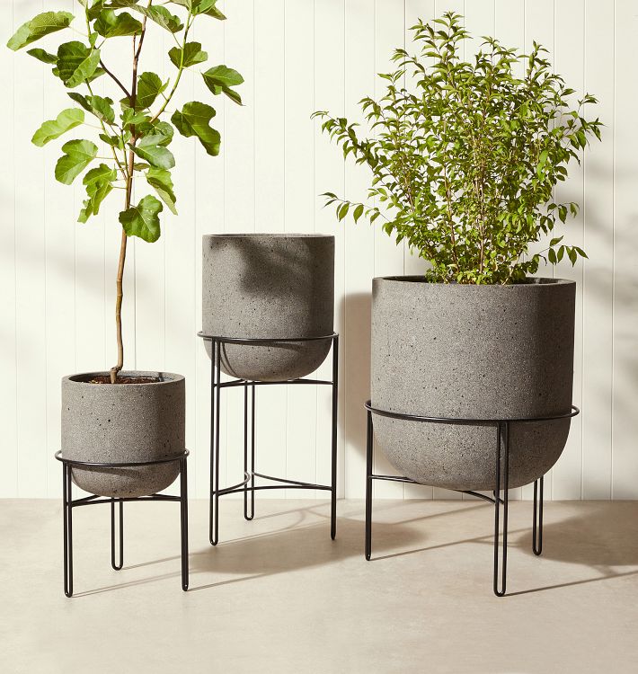 Dell All-Weather Planter with Stand | Rejuvenation