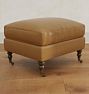 Monet Leather Ottoman