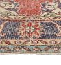 Vintage Turkish Hand-Knotted Rug in Bold Reds and Blues - 6'x10'