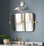 Poplar Sconce, Painted Brass Shades
