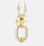 Stag Cast Brass Door Knocker