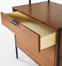 Burton 2-Drawer Storage Tower with Shelves