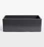 Forest Fireclay Gray Single Kitchen Sink