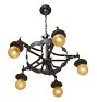 Vintage Romance Revival 5-Light Iron Strap Chandelier