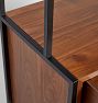 Burton 33" Walnut &amp; Steel Bookshelf