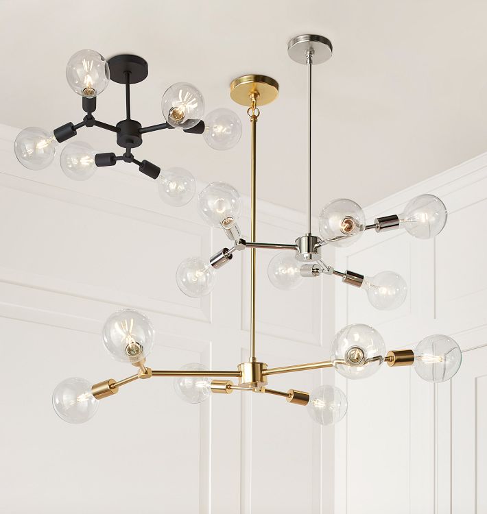 Salem Bare-Bulb Semi-Flush Mount | Rejuvenation