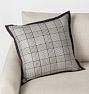 Woven Plaid Silk Pillow Cover