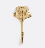 Cast Brass Dog Hook