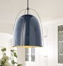 Haleigh 12" Pendant, Metal Shade