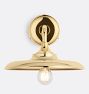 Poplar Sconce, Brass Shades