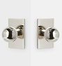 Irving Rectangular Interior Door Hardware Tube Latch Set With  Knob