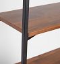 Burton 33" Walnut &amp; Steel Bookshelf