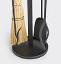 Industrial Round Fireplace Tool Set