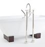 Blair Cross Handle Floor Mounted Tub Filler With Handshower