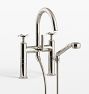 Rigdon Cross Handle Deck Mounted Tub Filler With Handshower