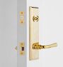 Putman Classic Lever / Lever Exterior Door Hardware Tube Latch Set