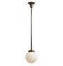 Pendant with Vintage Milk Glass Globe Shade